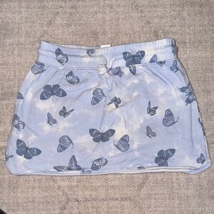 Girls OshKosh B'gosh Blue Butterfly Mini Skort EUC